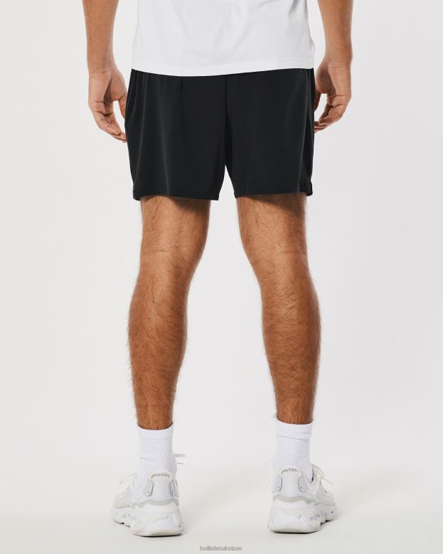 Bottoms Hollister Men Gilly Hicks Active Lined Shorts 5\\ 488201216 Black